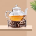 thumbnail image 4 of 2X Durable Stainless Steel Tea Warmer, Heating Base, Teapot, Warm Tea Stove, Candle Teapot, Tea Set, 4 of 5