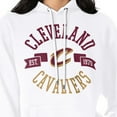 thumbnail image 3 of Women's G-III 4Her by Carl Banks  White Cleveland Cavaliers City Pullover Hoodie, 3 of 3