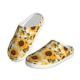 thumbnail image 2 of KLL Scottish Plaid Sunflower Pattern Adult Unisex Cozy Slippers,Fuzzy Slip-on Slippers TPR Sole Slippers Comfort Plush Home Footwear for Indoor & Outdoor-35/36, 2 of 7