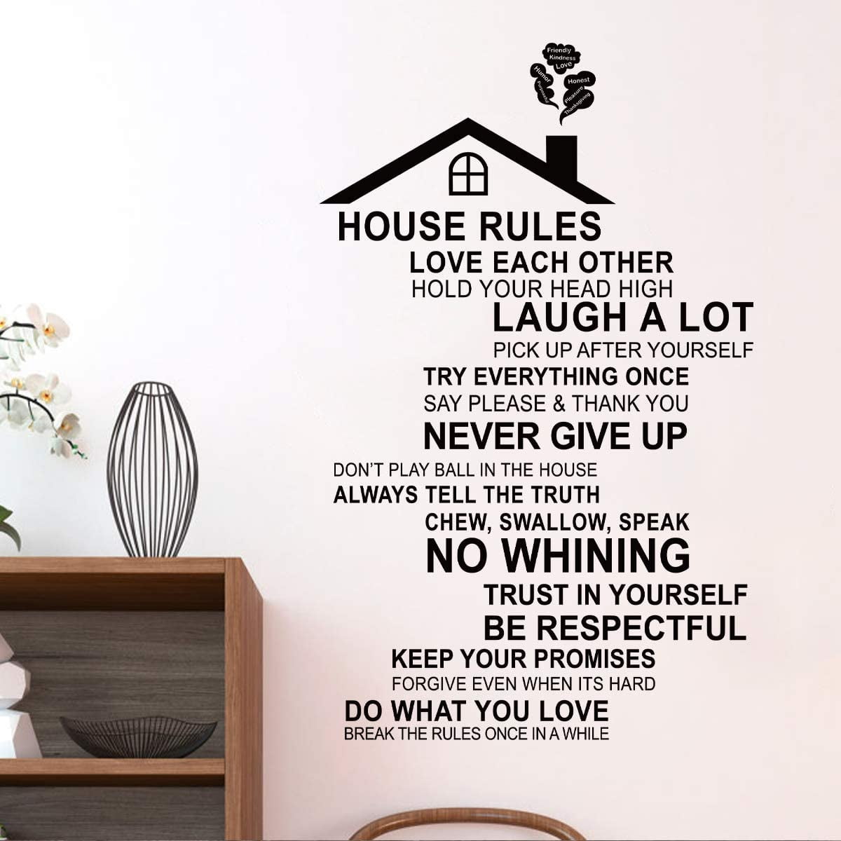 Bedroom Wall Saying Decals
