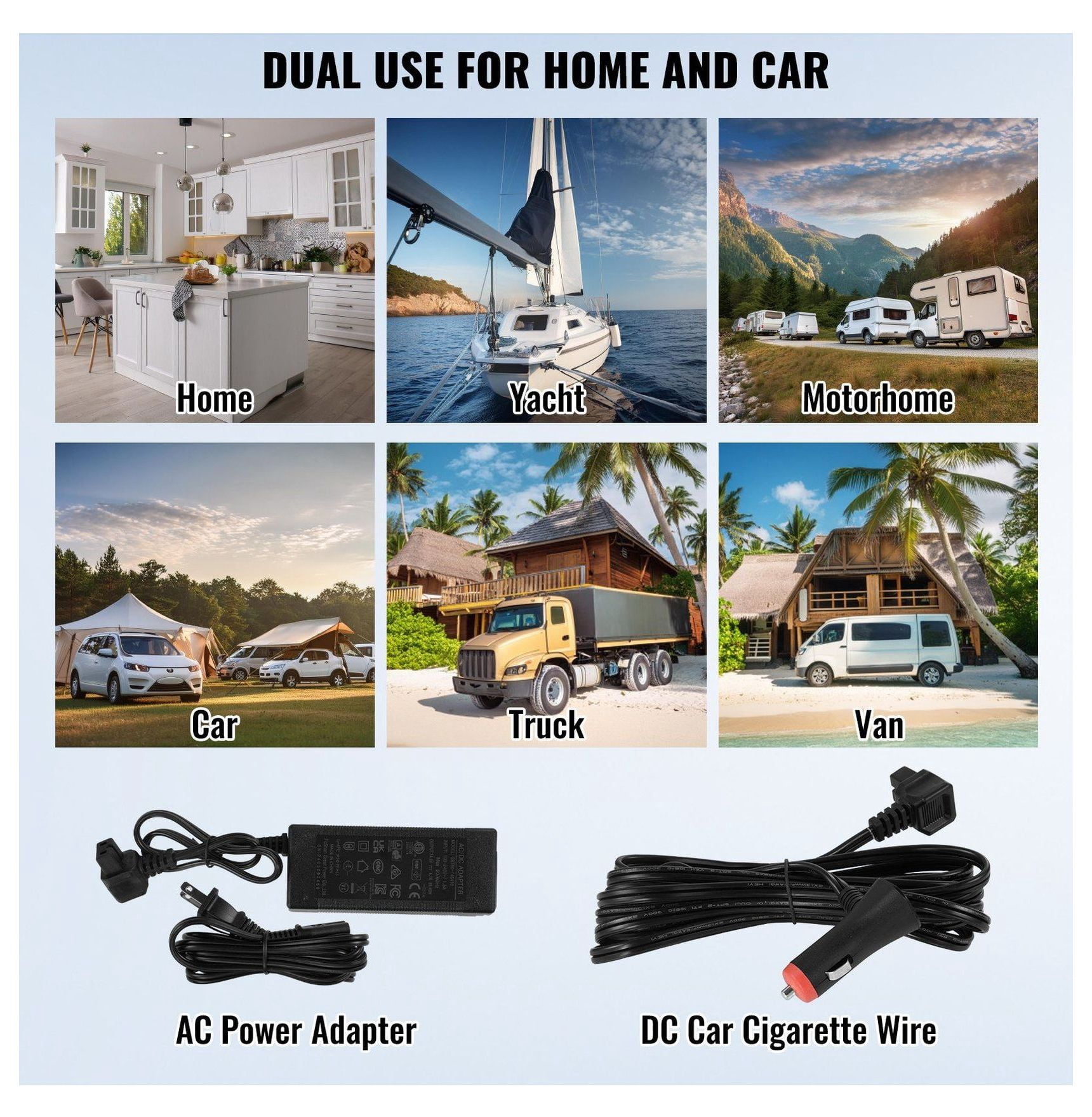 Portable Car Refrigerator Freezer 25L, Dual Zone Compressor Fridge for Car, RV, Home - Rapid Cooling, Bluetooth Control, -4°F to 68°F