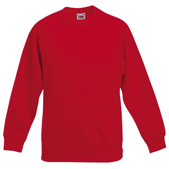 Fruit Of The Loom Chandail en Molleton à Manches Raglan pour Enfants (Lot de 2)