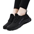 thumbnail image 5 of NOKIO Women's Running Shoes Non Slip Shoes Breathable Lightweight Fashion Sneakers Slip Resistant Athletic Sports Walking Gym Work Shoes Women Sports Shoes Lace Up Fly Woven Mesh Shoes, 5 of 9
