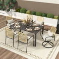 thumbnail image 4 of 63"L X 38"W Outdoor Dining Table with Umbrella Hole, 4 of 5