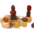 thumbnail image 1 of 15PCS Wooden Balancing Block Set Lightweight Stacking Stone Rock Blocks for Kid, 1 of 10