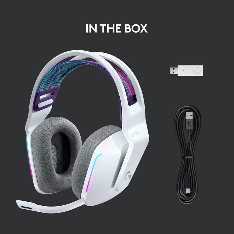 Logitech G733 Lightspeed Wireless Gaming Headset White