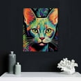 thumbnail image 4 of Nawypu  Cat Canvas Print Egyptian Mau Persian Cat Hanging Wall Art Funny Pet Home Decor Poster Print (Wrapped Canvas), Style 1, 4 of 4