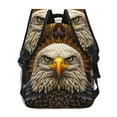 thumbnail image 4 of Gaeub Vintage Pattern Bald Eagle Ergonomic Lightweight Laptop Backpack - Multiple Pockets for School, Work, Travel, Outdoor Activities -One Size, 4 of 5