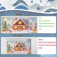 thumbnail image 5 of 8X7FT Christmas Gingerbread House Garage Door Decorations Winter Snowflake Merry Xmas Tree Door Cover Garage Door Banner Photo Backdrop Background Outdoor Snowman Candy Party Yard Wall Decor, 5 of 5