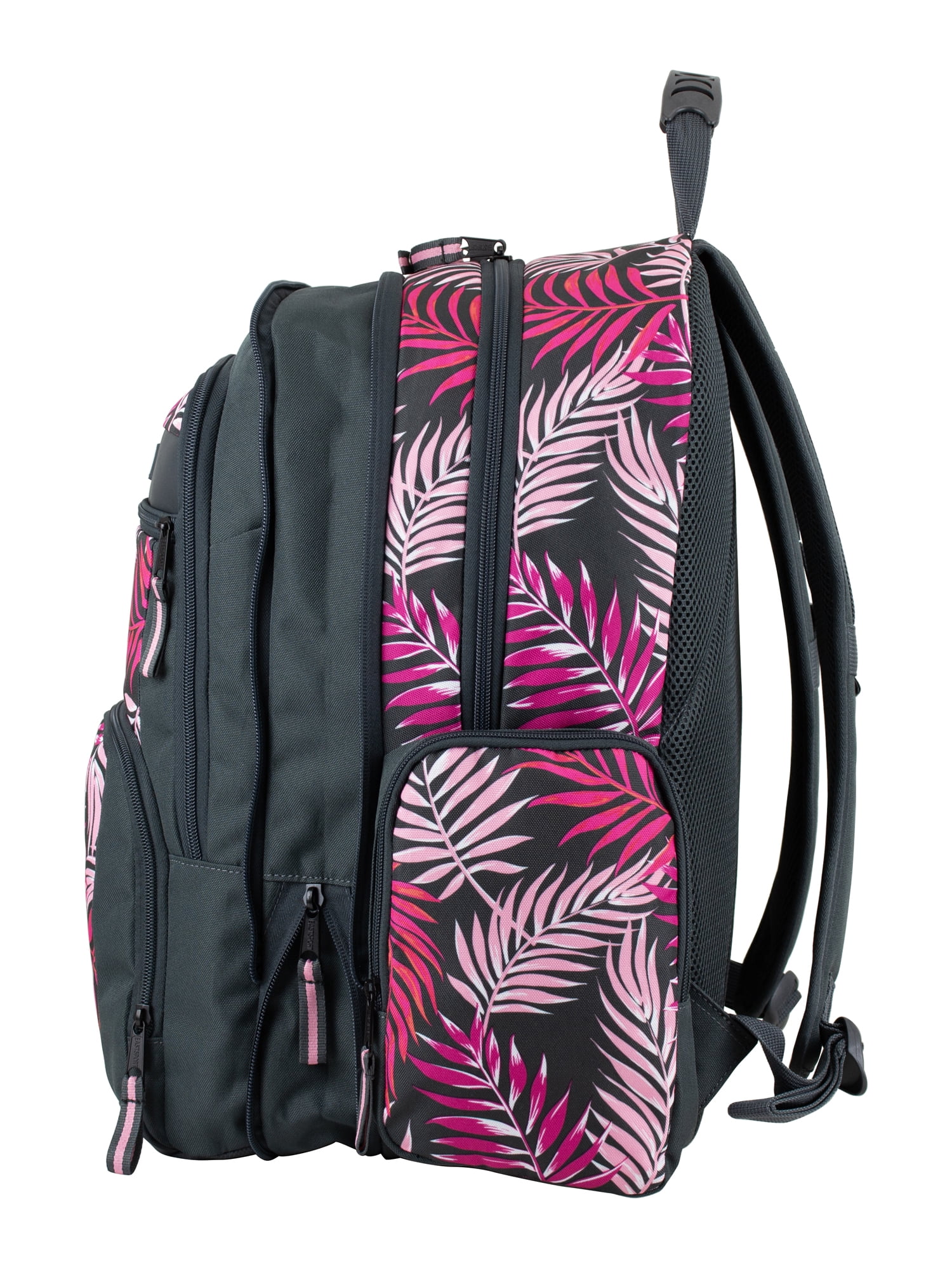 Eastsport Unisex Recycled Expandable Raptor Backpack, Pink Palm