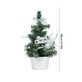 thumbnail image 3 of YOHAVEN Mini Christmas Tree 20/30/40CM Potted Tabletop Decor, PVC Holiday Tree for Desktop Office Room Christmas Party Seasonal Centerpiece Decor, 3 of 6