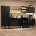 thumbnail image 2 of Cocina Integral 293cm Marrón/Negro Emilly Madesa 05, 2 of 5