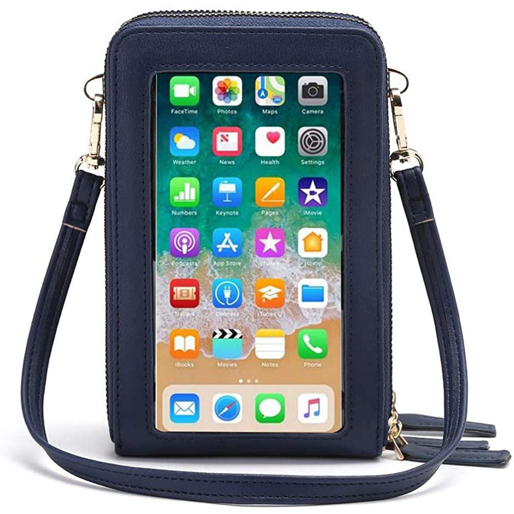 Touch screen cell phone crossbody bags hotsell