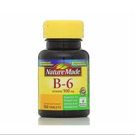 Nature Made Vitamine B-6 100 mg Comprimés de 100 ch (Paquet de 2)