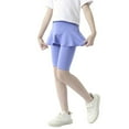 thumbnail image 2 of Girls Knee-Length Leggings with Skirt Summer Stretchy Athletic Pants for Girl 3-11 Years, 2 of 8