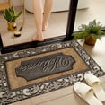 thumbnail image 4 of JML Non-Slip Microfiber & Rubber Doormat - Soft Entryway Rug for Home/Office (16"x24") - Easy Clean Door Mat for Indoor/Outdoor Use, Engraved Welcome Design, 4 of 5