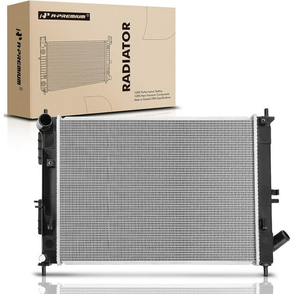 A-Premium Engine Coolant Radiator Assembly Compatible with Hyundai Elantra 2014-2016 & Kia Forte 2015-2018, Forte5 2016-2017, 1.8L 2.0L, Manual Transmission, Replace# 13411