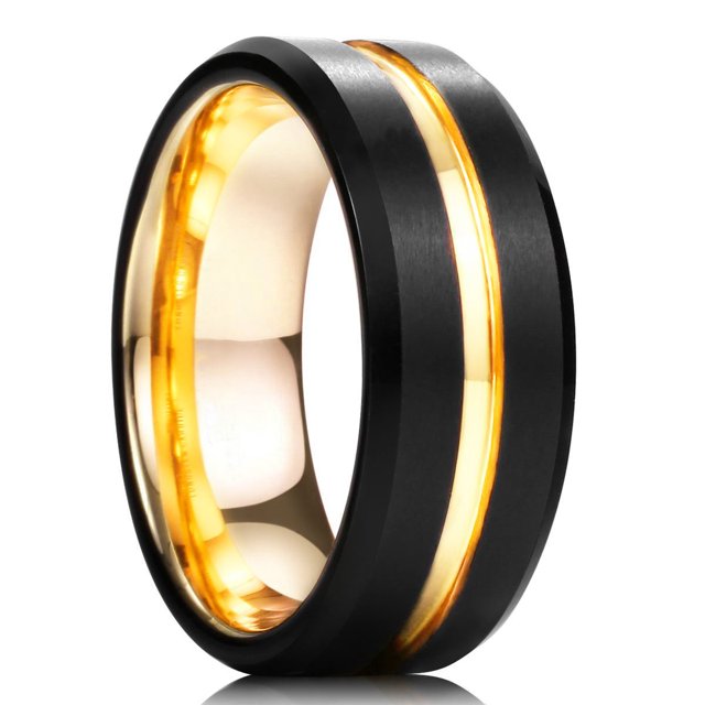 Simple 8mm Purple Stainless Steel Rings For Men Women Purple Matte Finish Beveled Polished Edge Men Rings Wedding Band Jewelry Style28 8