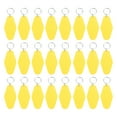 thumbnail image 1 of Llavero de motel vintage Uxcell, llavero de hotel en blanco, etiquetas retro en forma de rombo, amarillo brillante, 1 of 7