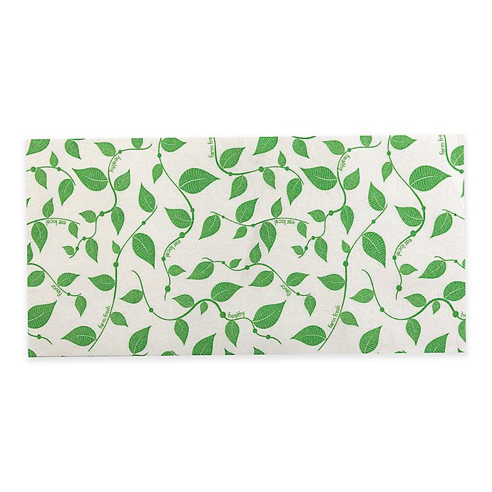 The Original 3Pack Refrigerator Shelf Bin Liners in White/Green