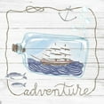 thumbnail image 2 of Miller, Sara Zieve 26x26 Black Ornate Wood Framed with Double Matting Museum Art Print Titled - Ship in a Bottle Adventure Shiplap, 2 of 4