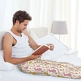 thumbnail image 5 of Honiee Yellow Pueple Rabbit for men - a sleek fusion of Straight Pajama Pants, versatile Lounge Pants, and cozy Sleepwear, all rolled into one-X-Large, 5 of 6