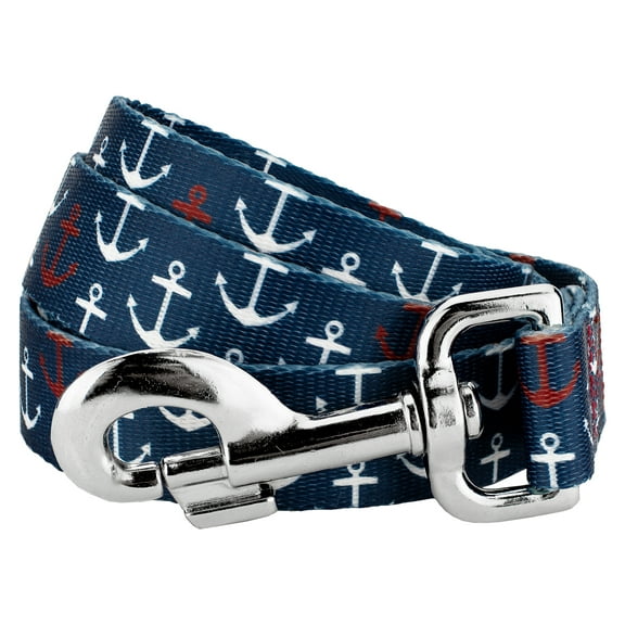 Country Brook Petz - 5/8 inch Anchors Away Dog Leash - 6 Foot