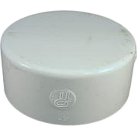 Drain Tray Threaded Fitting - 8 Inch PVC Sewer & Drain Cap Fitting