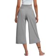 thumbnail image 6 of Women with Pockets Loose Fit Wide Leg Yoga Pants for Flowy Capris Lightweight Casual Cropped Pants, 6 of 10