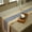 B, variant on Table Runner,Vintage Fabric Jute Tablecloth Woven Anti Slip Burlap Table Runner-B-30x280cm(12x110inch)