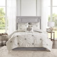 thumbnail image 2 of Madison Park Malia 6-Piece Farmhouse Embroidered Cotton Comforter Set in Ivory, 2 of 19