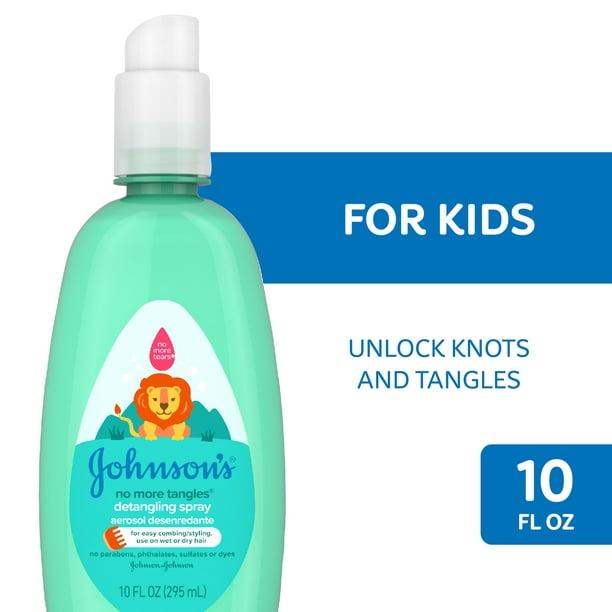 Johnson's No More Tangles Hair Detangling Spray, Tear Free, 10 fl. oz -  