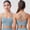 Blue, variant on Women's Sports Bras Plus Size Medium Under $10 Free Shipping Plus Size Solid Color Back Sports Bra Fitness Clothes Running Drying Yoga Underwear