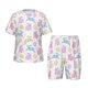 thumbnail image 1 of Balery Easter Colorful Rabbit Conjunto de Pijama Infantil de Manga Corta con Estampado – Ropa de Dormir de Algodón Suave-3X-Large, 1 of 6
