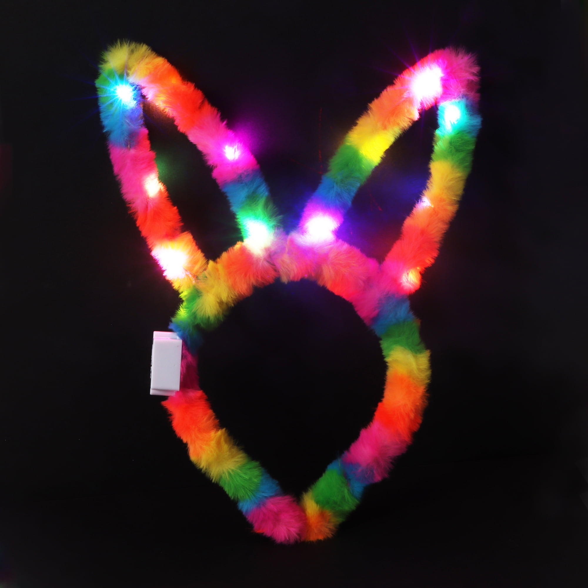 Way to Celebrate! Light-up Bunny Headband, Easter, Novelty, Multicolour