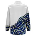 thumbnail image 7 of QASIEATN Tops for Women Graphic Tees Casual Button Down V Neck Long Sleeve Shirts Ladies Summer Tops, 7 of 7