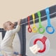 thumbnail image 2 of Playpen Pull up Rings, Crib 4 Color Baby Pull up Bar, Plastic Pull up Handles for Play Pen, Universal Hanging Rings to Pull up On, Baby Toy Strap, 2 of 4