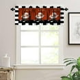 thumbnail image 4 of Chef Curtain Valance for Windows Decor, Kitchen Chef Valance Rod Pocket Short Curtains Panel Chef and Gourmet on Burgundy Red, Dark Maroon Window Treatment Drapes for Kitchen Room One Panel 52x18in, 4 of 5