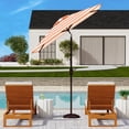 thumbnail image 2 of SAFAVIEH Iris 7.5' Market Crank Square Patio Umbrella, Orange, 2 of 6