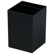 JAM Plastic Pen Holder, Black, Desktop Pencil Cup Sold Individually