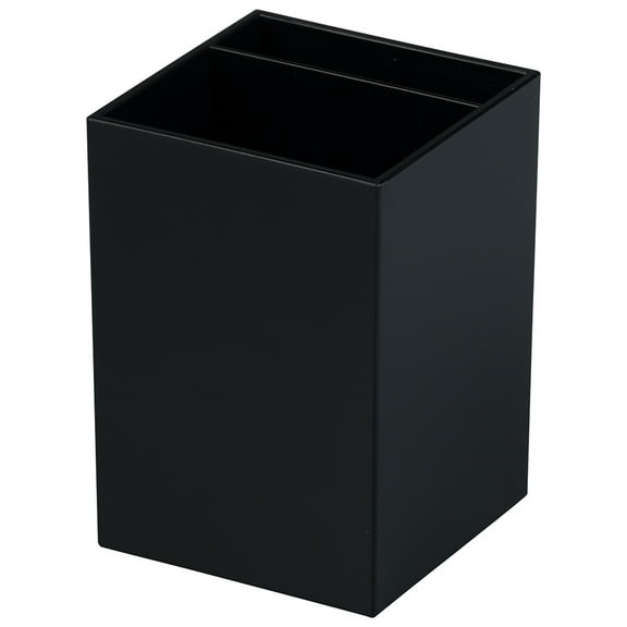 JAM Plastic Pen Holder, Black, Desktop Pencil Cup Sold Individually