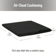thumbnail image 3 of Mind Reader Seat Cushion with Gel Core, Ergonomic Pressure Relief for Tailbone, Hip, Coccyx & Sciatica Pain, Office, Car, Wheelchair, Black, 3 of 8