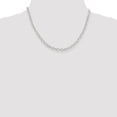 thumbnail image 4 of Auriga Fine Jewelry 925 Sterling Silver 5.3 mm Oval Cable Chain Necklace for Men 24", 4 of 6