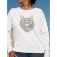 thumbnail image 2 of Ethnic Barking Dog Sweatshirt Women -Image by Shutterstock, Female Medium, 2 of 4