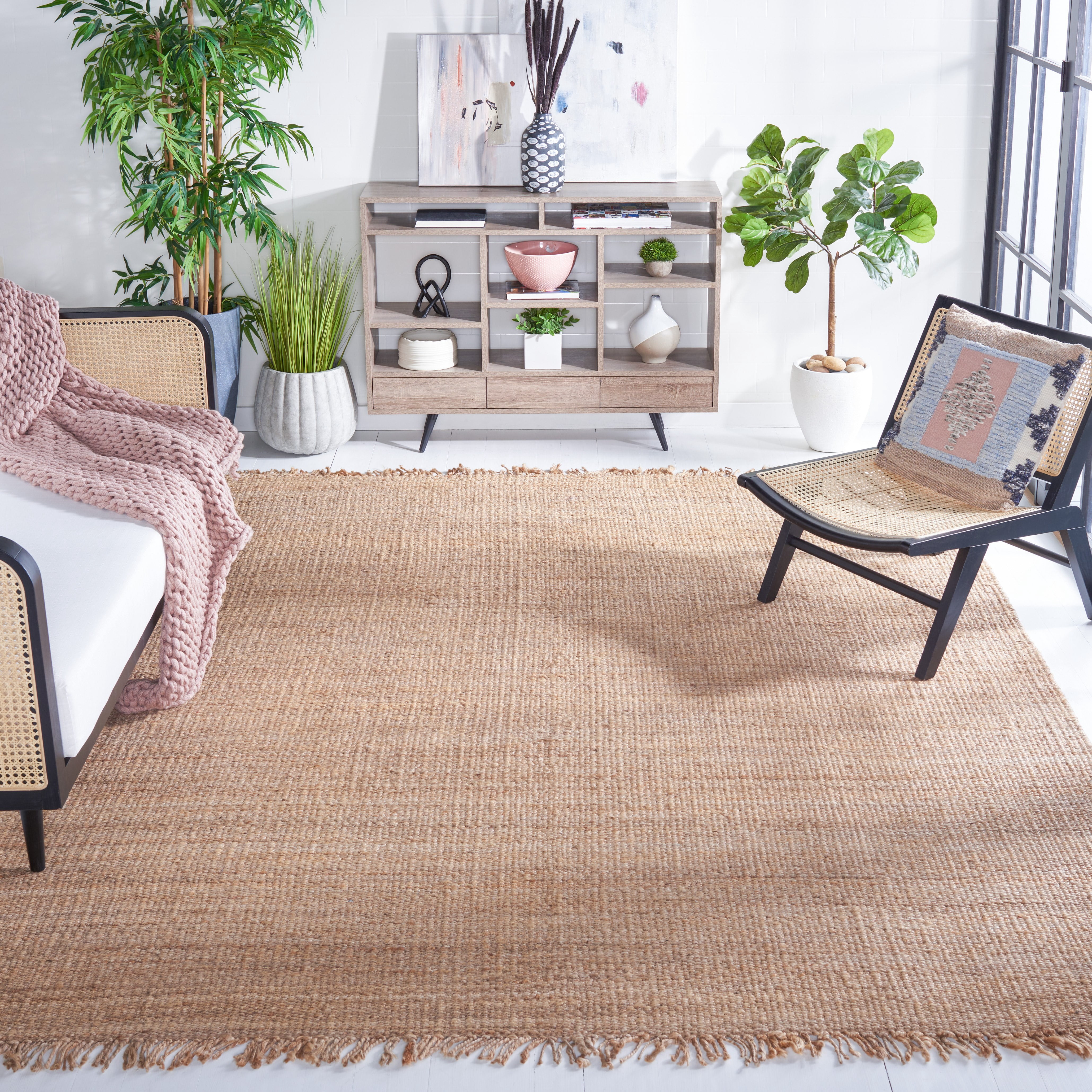 SAFAVIEH Natural Fiber Clara Solid Area Rug, Natural, 11' x 15'