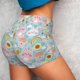 thumbnail image 4 of Fotbe Love You Rabbit Shorts Sin Costuras – Shorts Deportivos de Cintura Alta para Mujer, Elásticos para Gimnasio, Yoga, Running o Ciclismo-Small, 4 of 8