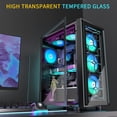 thumbnail image 3 of Funda para PC MUSETEX G07 con 6 ventiladores PWM ARGB, vidrio templado, 3 of 6