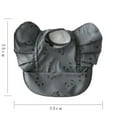 thumbnail image 2 of FNNMNNR Style Angel Feed Pocket Burp Girl Boy Toddler Meals Bib Waterproof Easy Clean Cute Elephant Bib Soft PU, 2 of 4