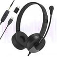 thumbnail image 3 of USB Headsets with Microphone Noise Cancelling PC Headphone with 3.5mm/USB Jack Stereo Headsets with Adjustable Headband Wire Computer Earphone for Business Chat Gaming Teaching, 3 of 11