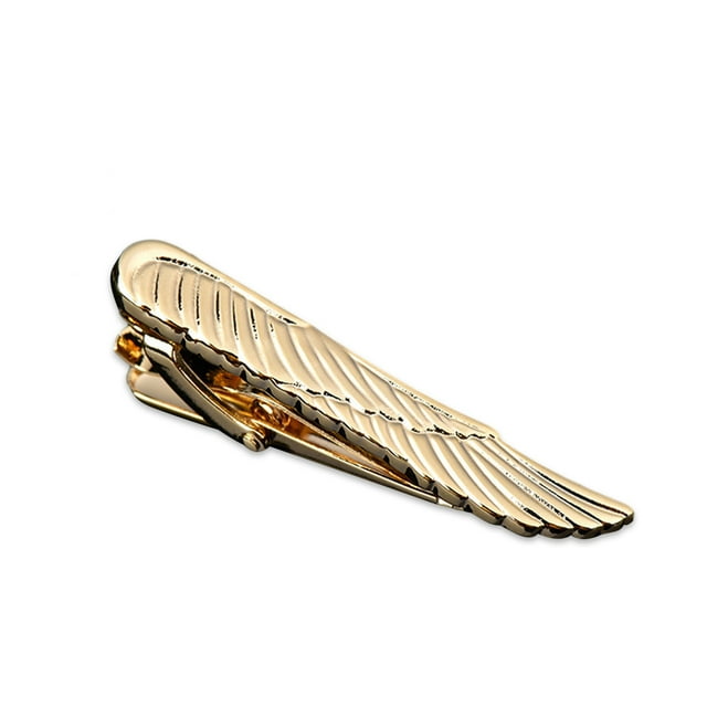 Decodeary Personality Fashion Wing Tie Clips For Unique And Stylish Look Longer Lasting Alloy Men Tie Clip Simple And Generous T30-3wing 1Set